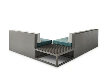 RESORT HEWITT - Sectional aluminium garden sofa by Walters - view 3