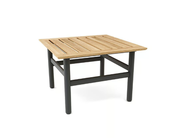STRINGER - Square aluminium and wood coffee table by Walters - view 2