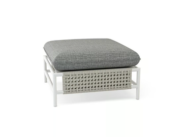 SUMMER - Square aluminium garden footstool by Walters - view 3