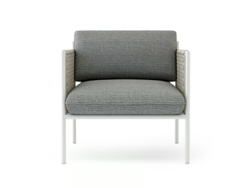 SUMMER - Garden aluminium easy chair with armrests by Walters - view 3