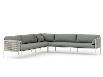 SUMMER - Sectional aluminium garden sofa by Walters - view 2