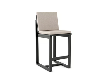 TIDAL - Aluminium barstool with back by Walters - view 2