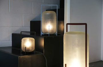TWILIGHT - LED Glass and Stainless Steel table lamp by Warli - view 3
