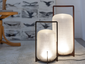 TWILIGHT - LED Glass and Stainless Steel table lamp by Warli - view 2