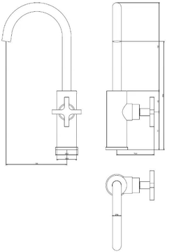 MIX&MATCH TMI.C.1M.U - Chromed brass washbasin tap by Waterevolution - view 3
