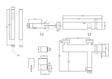 S22 T4.30 - Stainless steel bathtub mixer with flexible hose by Waterevolution - view 3