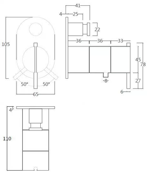 S22 T4.32TB - Wall-mounted bathtub / shower mixer by Waterevolution - view 3