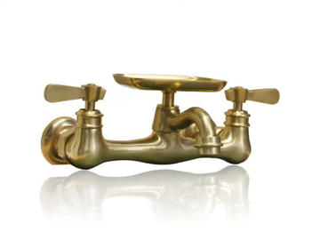 21-WMF-FC-SS - 2 hole wall-mounted brass washbasin mixer by WatermarkFixtures - view 2