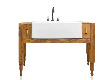 CADDO TWO - Floor-standing reclaimed wood vanity unit by WatermarkFixtures - view 2