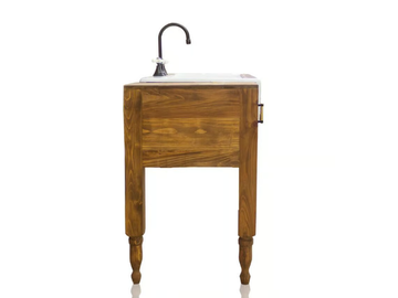 CADDO TWO - Floor-standing reclaimed wood vanity unit by WatermarkFixtures - view 3