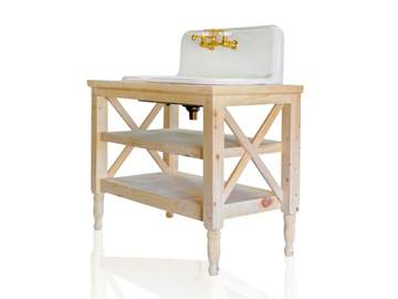 CADDO - Single floor-standing vanity unit with integrated washbasin by WatermarkFixtures - view 3