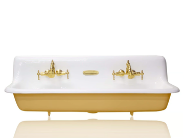 CALDWELL - Double cast iron washbasin by WatermarkFixtures - view 2