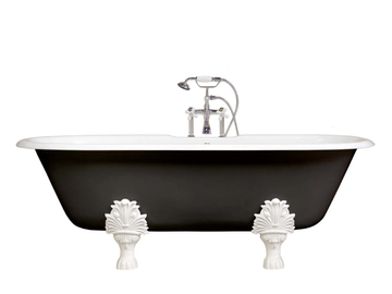 CONCORDIA - Oval freestanding cast iron bathtub by WatermarkFixtures - view 3