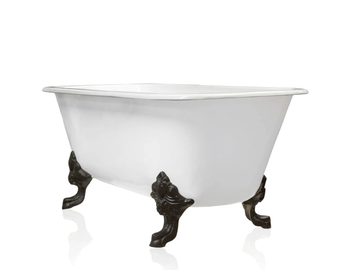EDWARDIAN CONCORDIA - Freestanding oval cast iron bathtub by WatermarkFixtures - view 3