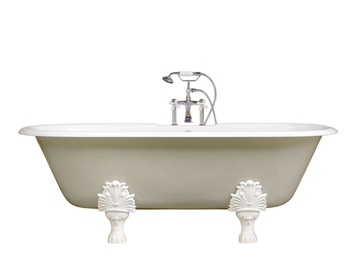CONCORDIA - Oval freestanding cast iron bathtub by WatermarkFixtures - view 2