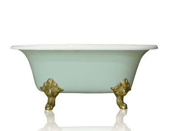 EDWARDIAN CIRCE - Freestanding oval cast iron bathtub by WatermarkFixtures - view 3