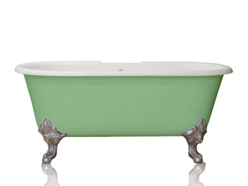 EDWARDIAN PLONGÉ - Freestanding oval cast iron bathtub by WatermarkFixtures - view 2