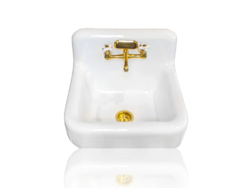 CIRCE D’ACADIA - Wall-mounted cast iron washbasin by WatermarkFixtures - view 2