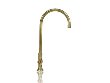 INDUSTRIAL SINGLE FAUCET - 1 hole countertop brass washbasin mixer by WatermarkFixtures - view 3