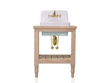 RICHLAND - Single floor-standing wooden vanity unit by WatermarkFixtures - view 2