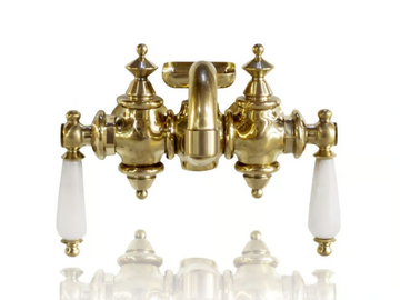 MONTAIGNE - Wall-mounted brass bathtub mixer by WatermarkFixtures - view 3