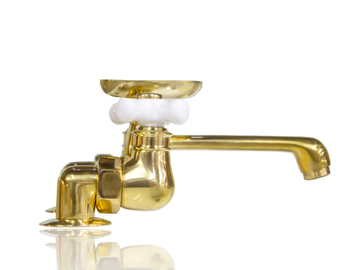 MONTAIGNE - 2 hole wall-mounted brass bridge mixer by WatermarkFixtures - view 3