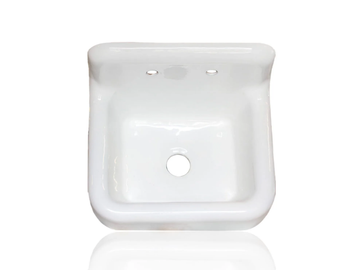 CIRCE D'ACADIA - Wall-mounted single cast iron washbasin by WatermarkFixtures - view 3