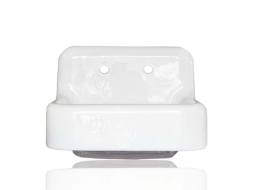 CIRCE D'ACADIA - Wall-mounted single cast iron washbasin by WatermarkFixtures - view 2