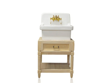 RICHLAND - Single floor-standing wooden vanity unit by WatermarkFixtures - view 2