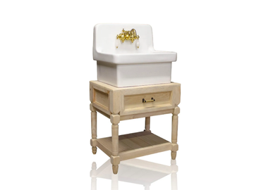 RICHLAND - Single floor-standing wooden vanity unit by WatermarkFixtures - view 3