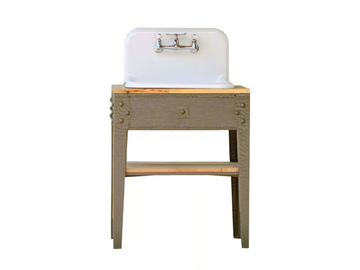SABINE - Single floor-standing wooden vanity unit by WatermarkFixtures - view 2