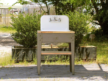 SABINE - Single floor-standing wooden vanity unit by WatermarkFixtures - view 3