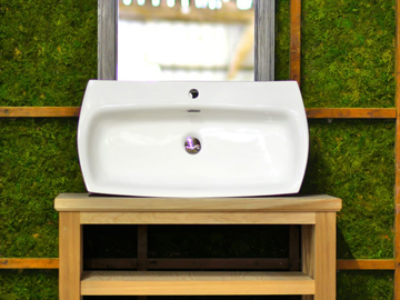 SC-K393 - Countertop single porcelain washbasin by WatermarkFixtures - view 3