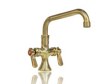 BRASS - 1 hole countertop brass washbasin mixer by WatermarkFixtures - view 2