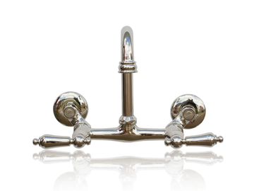 WMF-LF-604-ML - 2 hole wall-mounted brass washbasin mixer by WatermarkFixtures - view 2