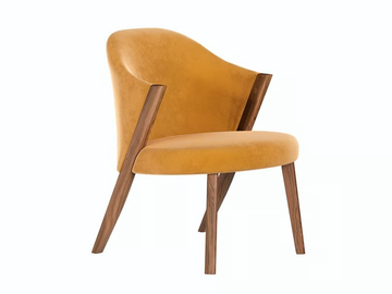 CARAVELA - Fabric easy chair with armrests by Wewood - view 2