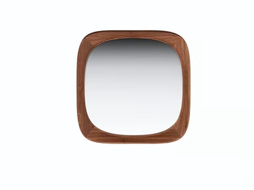 SIXTY'S - Square framed solid wood mirror by Wewood - view 3