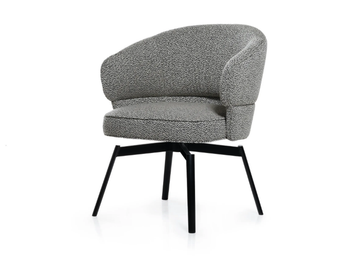 MORTON - Swivel upholstered fabric chair with armrests by Wittmann - view 2