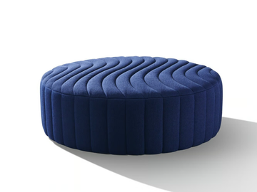 ADAGIO - Round fabric pouf by Wittmann - view 2