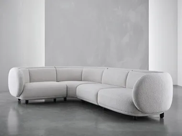 VUELTA - Corner 3 seater fabric sofa by Wittmann - view 2