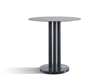 BATON - Round metal table by Wittmann - view 2