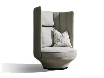 PARADISE BIRD - Fabric armchair high-back by Wittmann - view 2