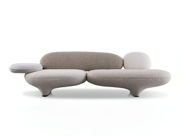 FIGURE - 3 seater fabric sofa by Wittmann - view 2