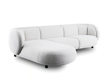VUELTA - 3 seater fabric sofa with chaise longue by Wittmann - view 2