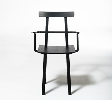 NERVOSA - Wooden chair with armrests by Woak - view 3