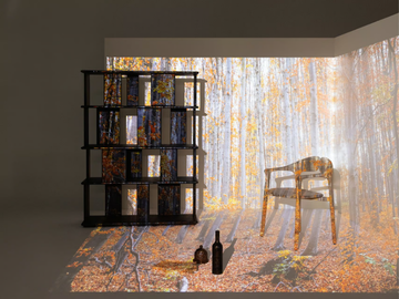 BURLY - Freestanding open solid wood bookcase by Woak - view 3