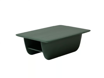 WING - Rectangular solid wood coffee table by Woak - view 2