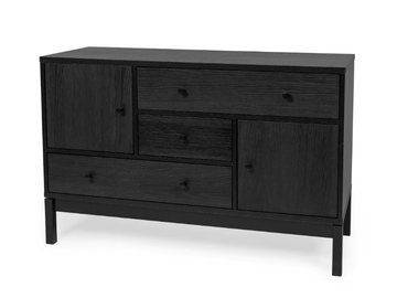 ABBEY WOOD - Wood veneer sideboard with drawers by Woodman - view 2