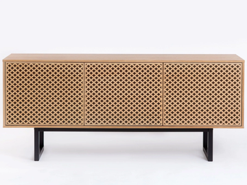 CAMDEN DIAMOND - Wood veneer sideboard with doors by Woodman - view 2