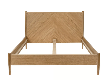 FARSTA ANGLE - Wood veneer double bed by Woodman - view 3